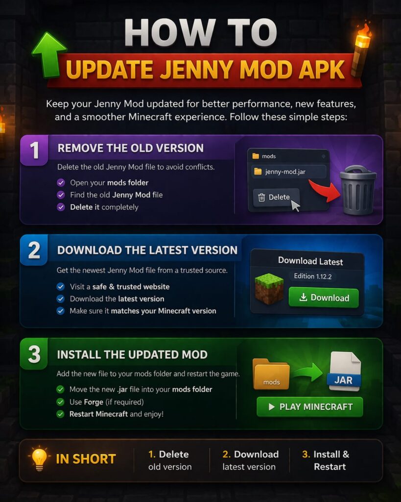 How to Update jenny mod apk