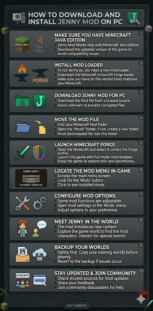 How to download and install Jenny mod