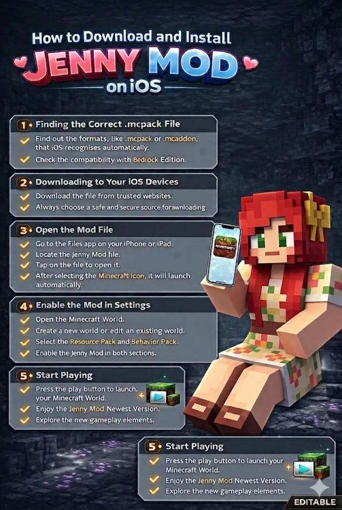 How to Download and Install Jenny Mod on iOS